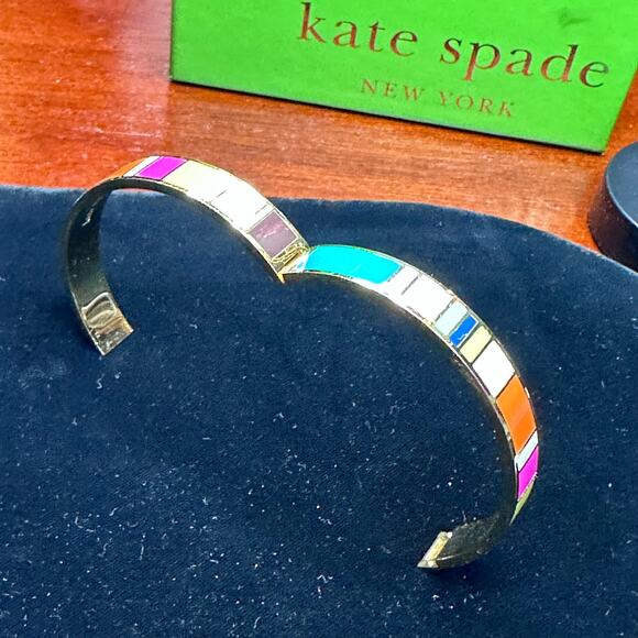 Kate Spade - "For The Fun of It' idiom bracelet, rainbow of colors - Picture 5 of 8